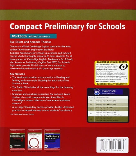 Book - Compact Preliminary for Schools Student's Pack (Stud - Elliot, Sue