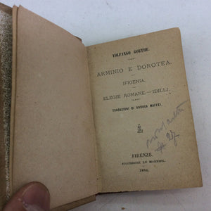 Lotto libri antichi Edizione Successori Le Monnier 5 volumi fine 1800