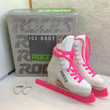 Carica l&#39;immagine nel visualizzatore di Gallery, Pattini da ghiaccio artistico ROCES ice boot bianco rosa fluo n. 38