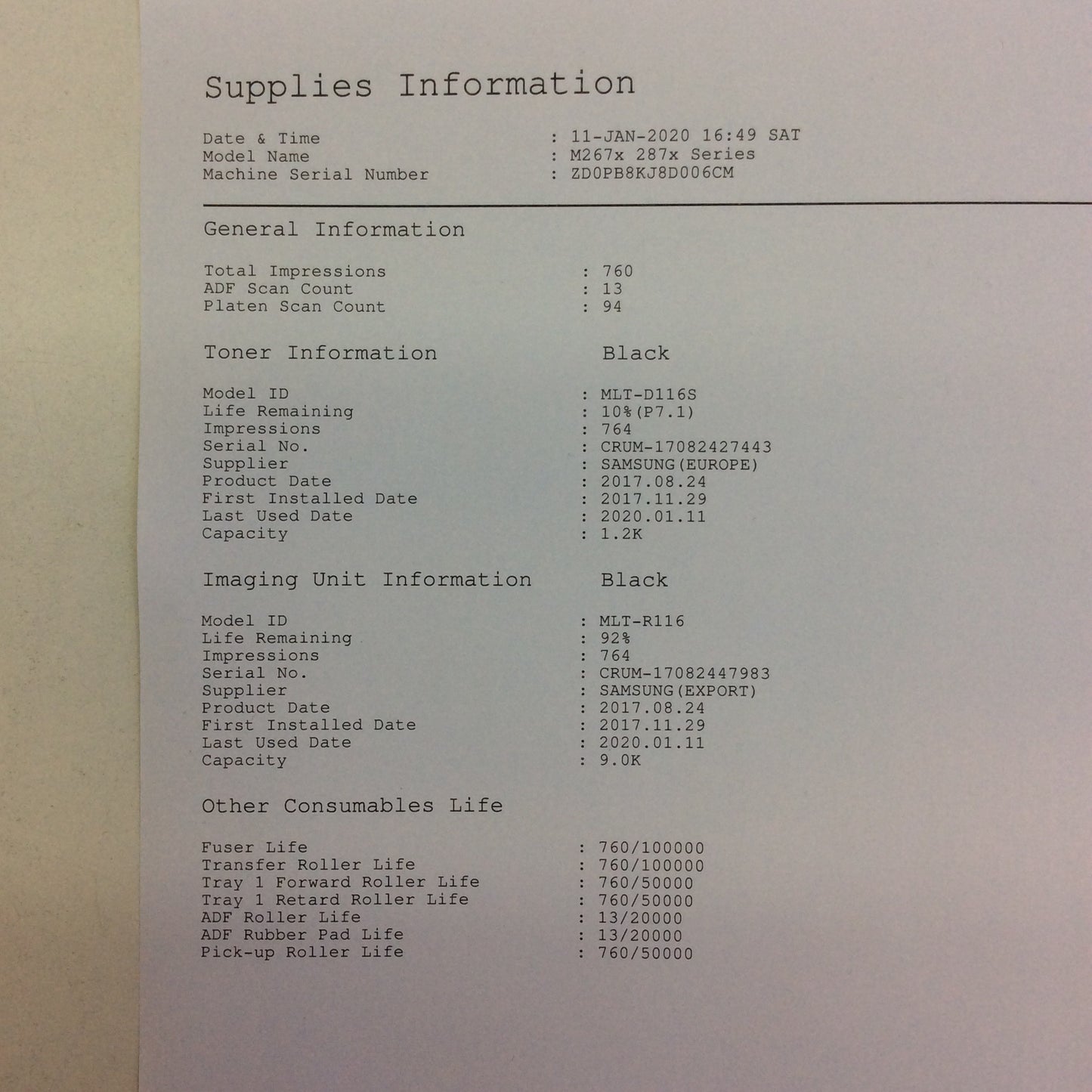 Stampante Samsung Xpress M2675F Toner B/N