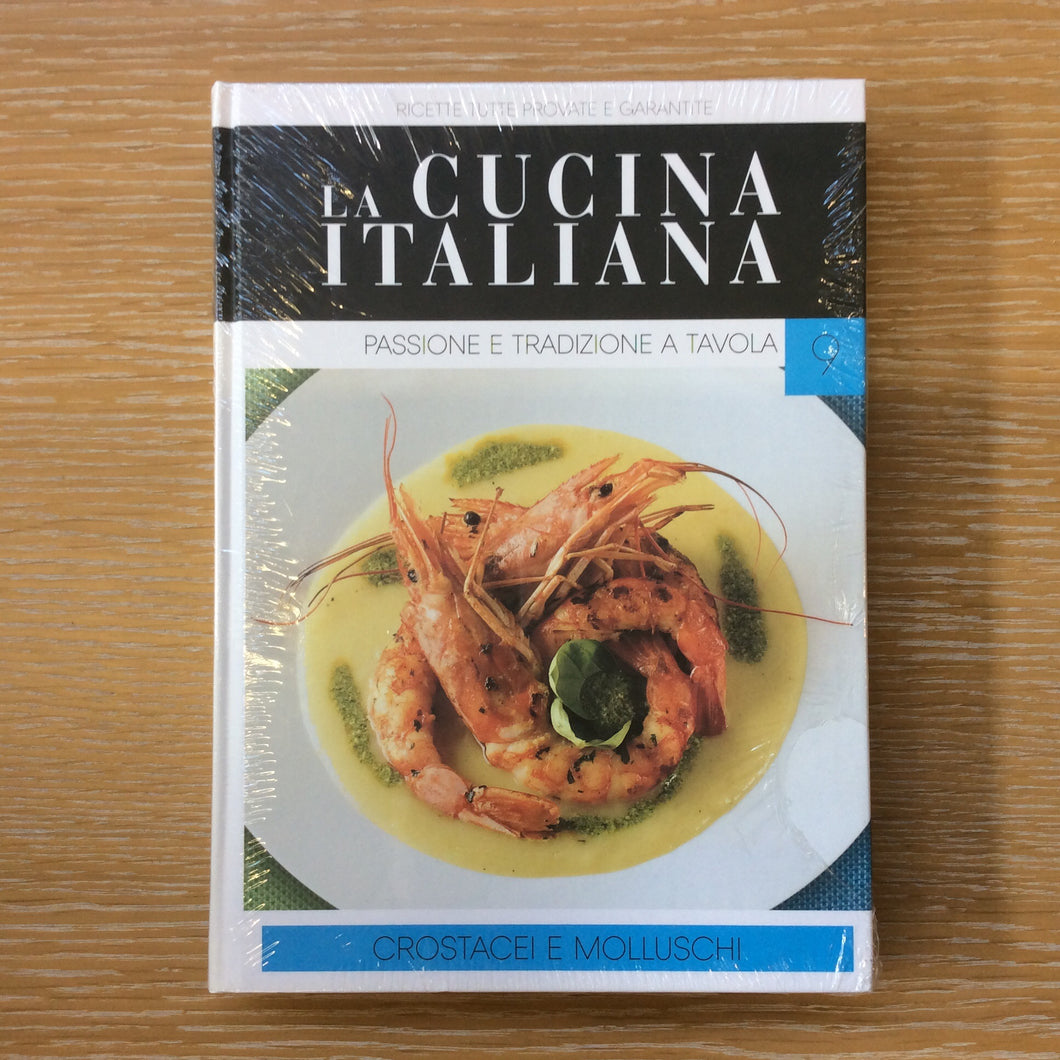 Libro collana LA CUCINA ITALIANA n.9 Gazzetta - Crostacei e molluschi