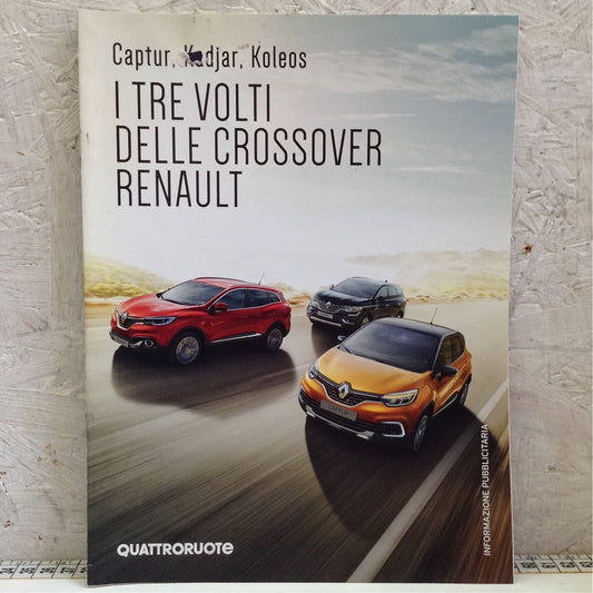 Libro - Rivista Quattroruote - Captur Kadjar Koleos tre crossover Re