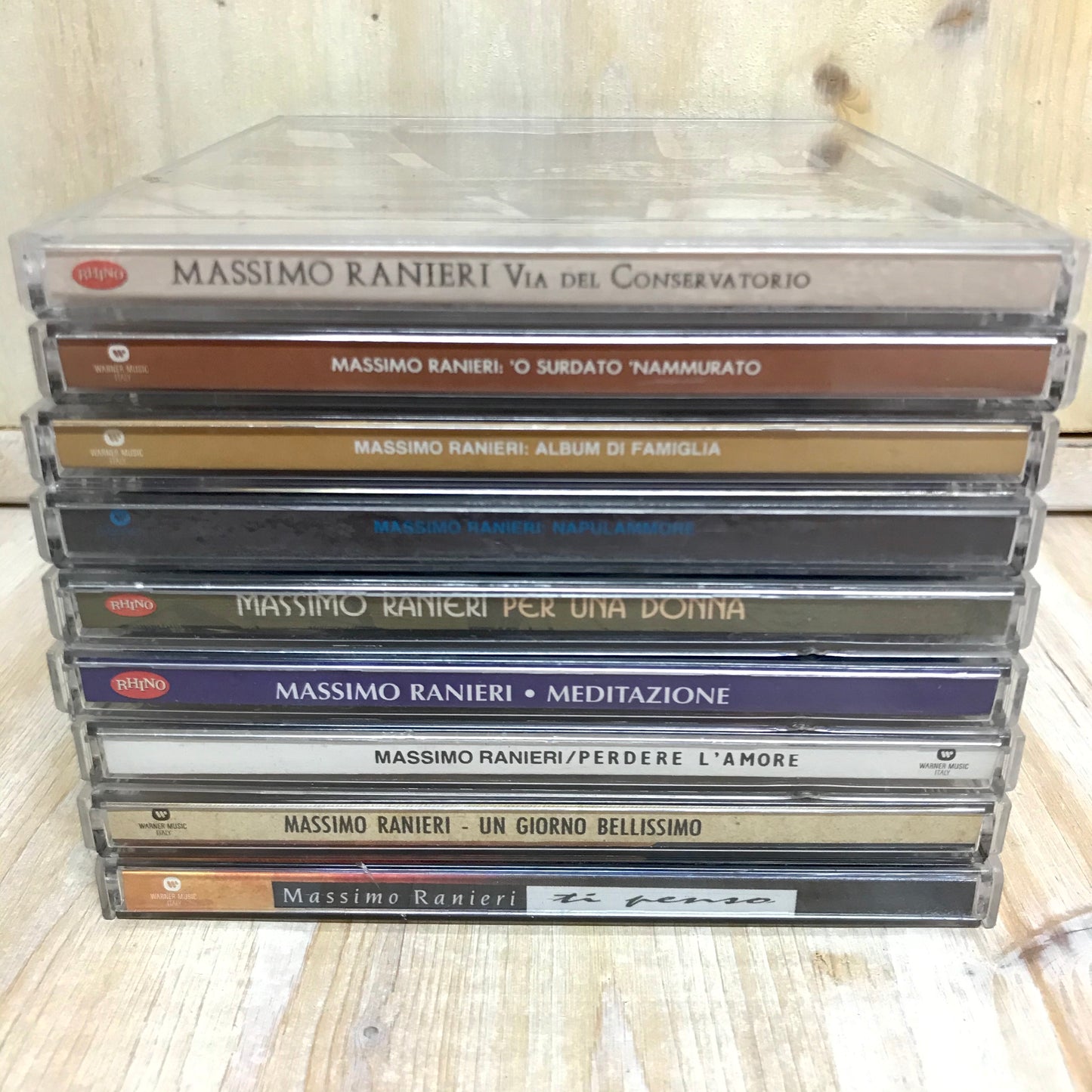 Lot CD MASSIMO RANIERI 9 Mondadori 2009 editorial album