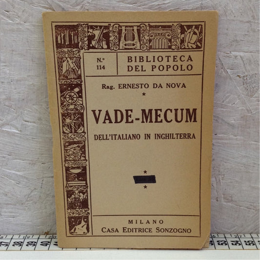 Libro - Vade-mecum dell'italiano in Inghilterra - Da Nova Sonzogno n.114 1962
