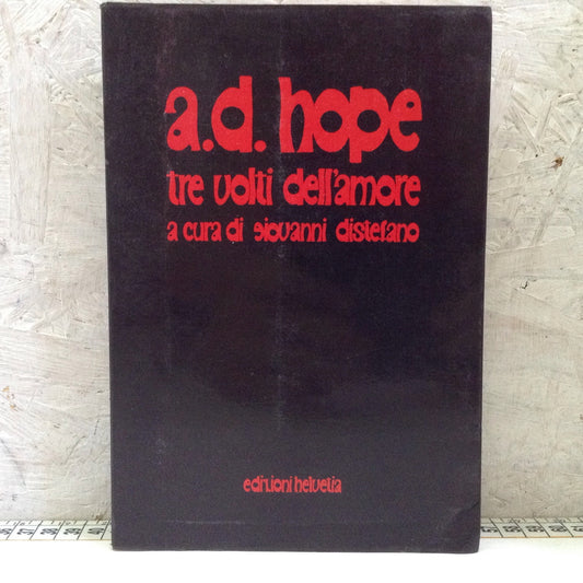Libro - Tre volti dell’amore a cura di Giovanni Distefano - Hope Helvetia 1982