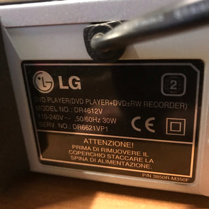 Videoregistratore DVD LG Recorder DR4612V