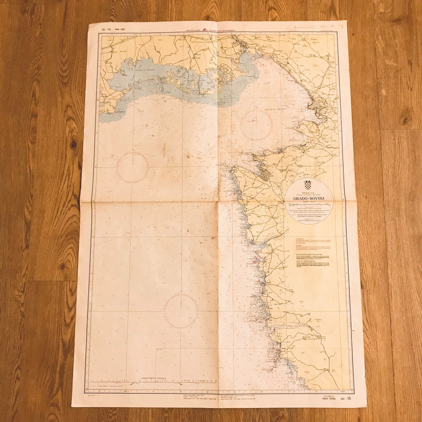 Libro - Carta nautica - Hrvatska GRADO ROVINJ Slovenia Croazia 100-1