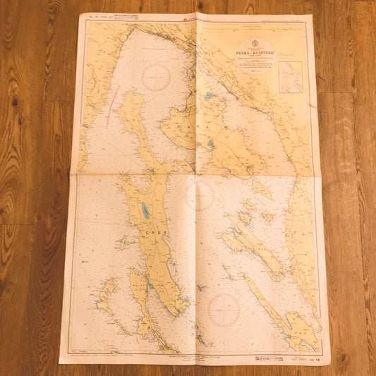 Libro - Carta nautica - Hrvatska RIJEKA KVARNERIC Croazia 100-18 198