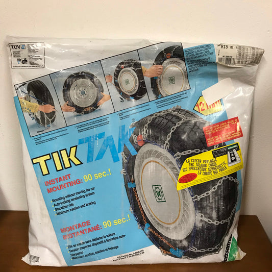 Snow chains for cars TIKTAK R13 08 12 mm audio cassette instructions