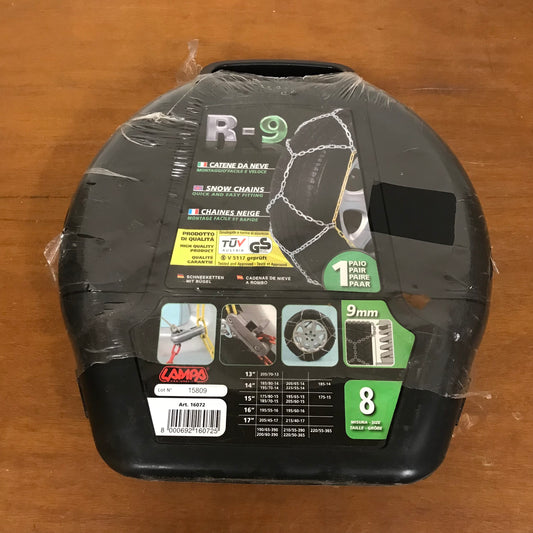 Snow chains for cars LAMPA 16072 R-9 mm group 8 size