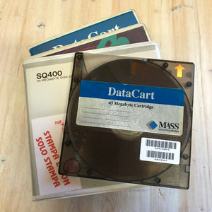 Lotto cartucce DataCart 45 megabyte cartridge Mass Microsystems 3 pezzi