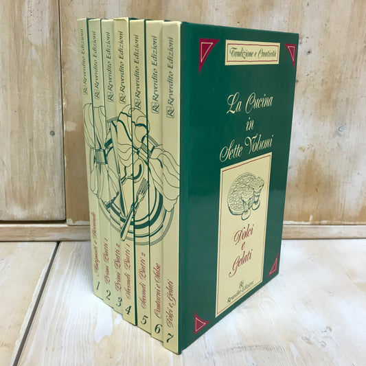 Lotto libri collana La cucina in sette volumi 1-7 ricette Reverdito completo