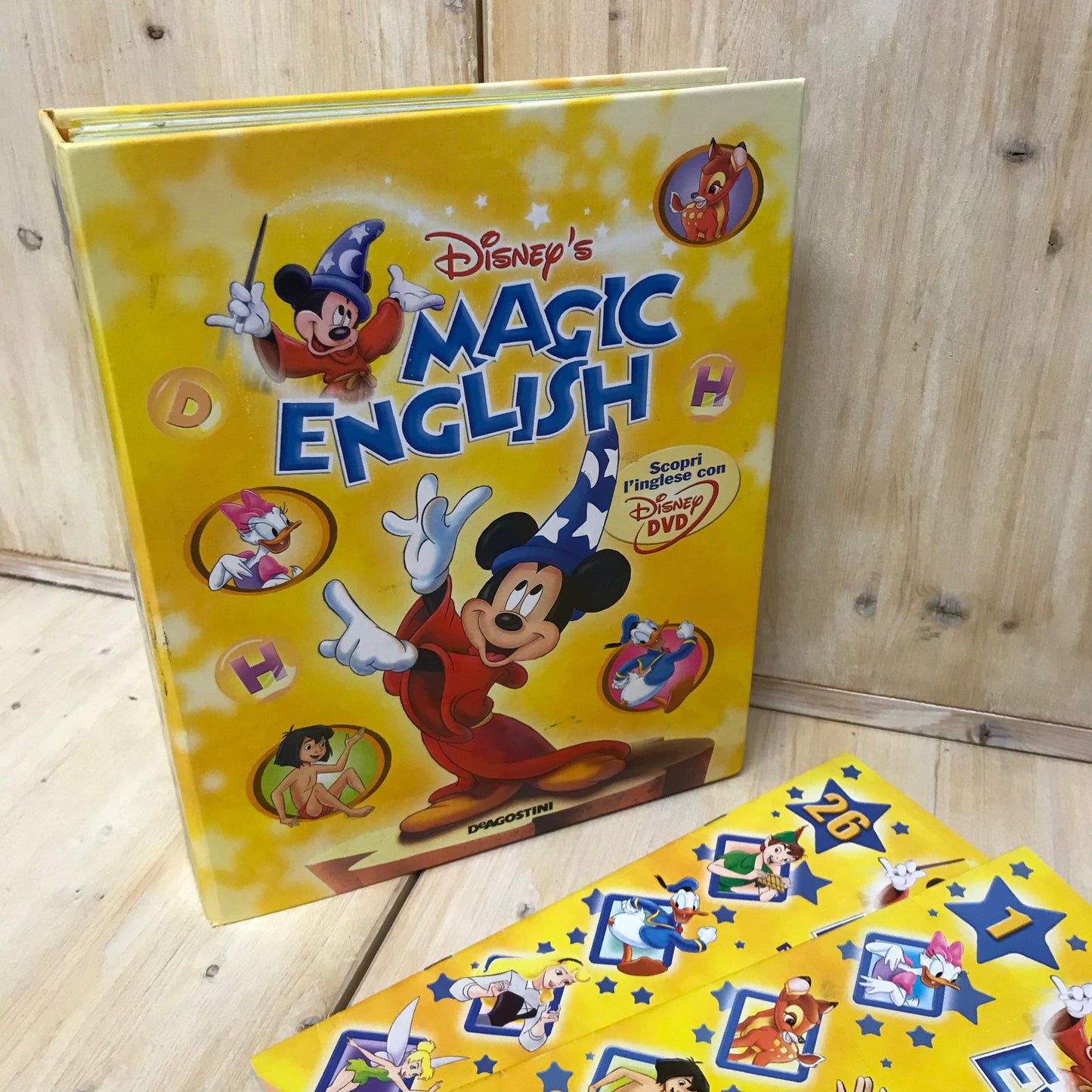 Lotto raccoglitore Disney's Magic English DVD fascicoli 1-26 2003