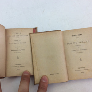 Lotto libri antichi Edizione Successori Le Monnier 5 volumi fine 1800