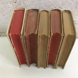 Lot of old books Successori Le Monnier Edition 5 volumes late 1800s