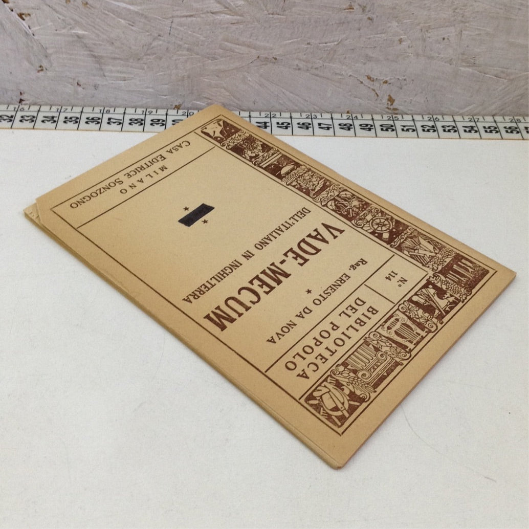 Libro - Vade-mecum dell'italiano in Inghilterra - Da Nova Sonzogno n.114 1962