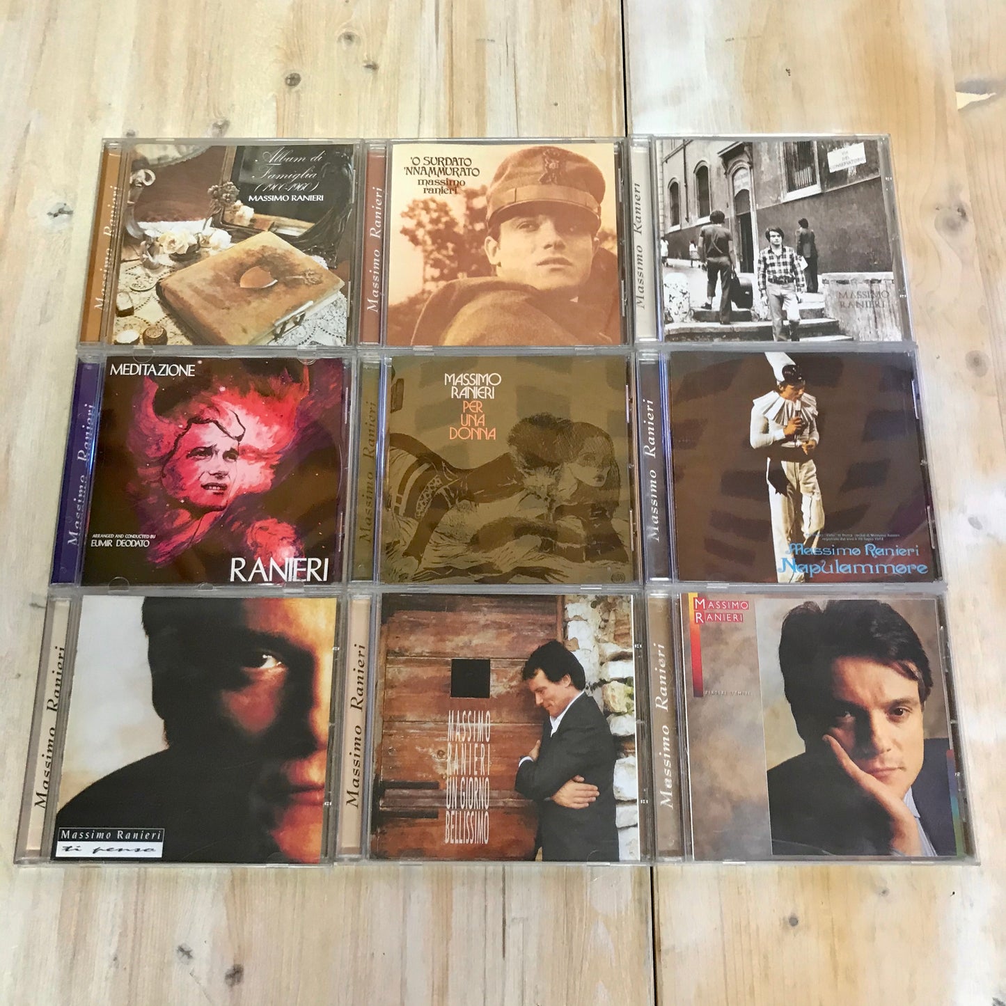 Lot CD MASSIMO RANIERI 9 Mondadori 2009 editorial album