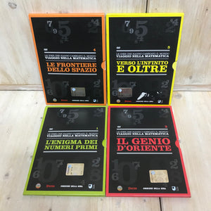 Lotto collana DVD L'avventura della MATEMATICA viaggio nella 7 dischi corriere