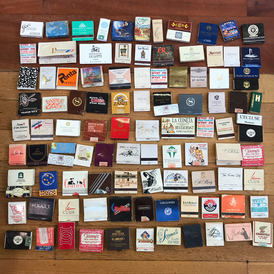 Lot of minerva matches packs from HOTEL - 100 pieces /3