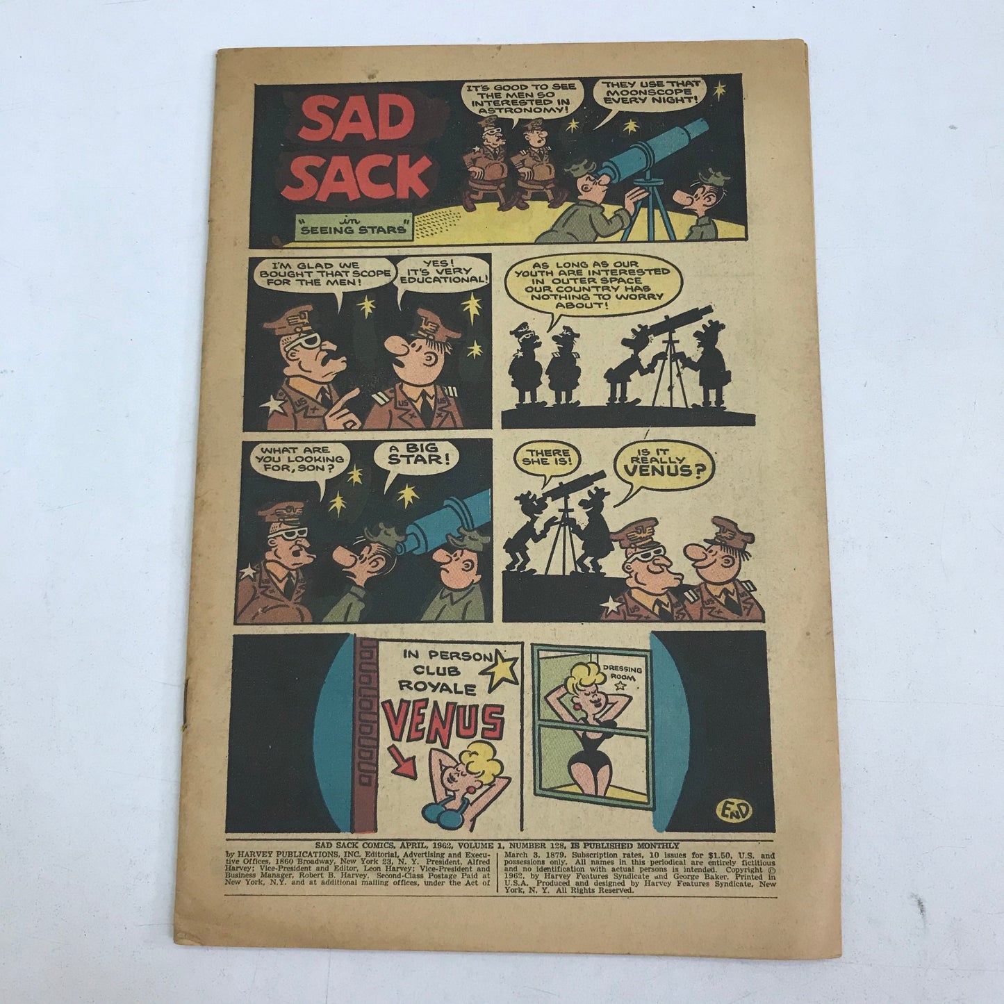 Fumetti vintage the phantom planet tunnel sad sack mad