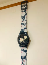 Load image into Gallery viewer, Swatch wall clock MAXI blue Swiss 1994 Sweet dreams Sweet dreams sheep