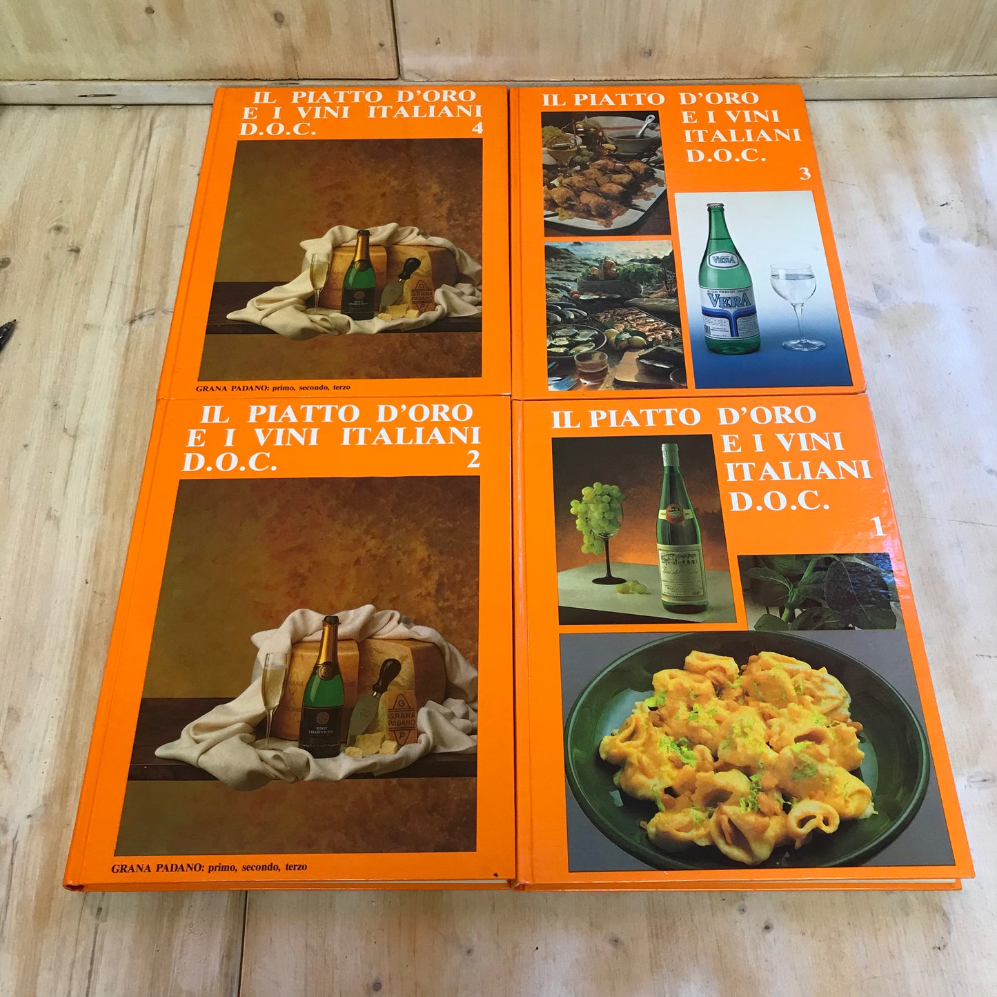 Lotto libri Il piatto d’oro e i vini italiani - 4 volumi Di Marco 1988