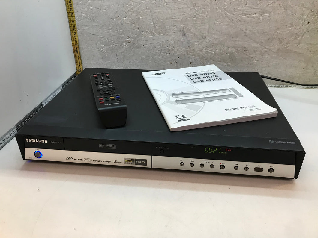 Lettore Videoregistratore DVD HDD Recorder & Player Samsung DVD-HR753