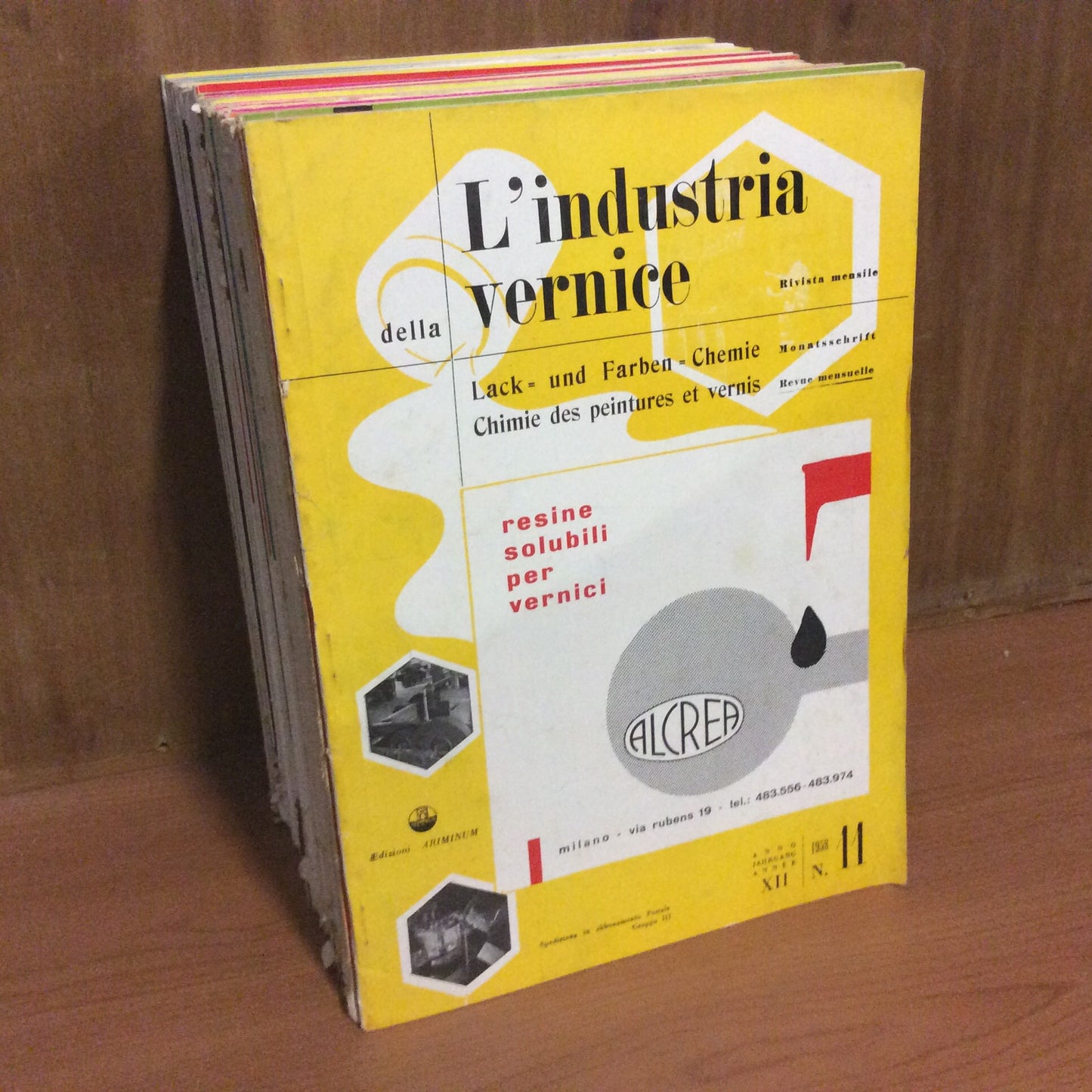 Lotto riviste L’INDUSTRIA DELLA VERNICE anni 70 - 29 numeri