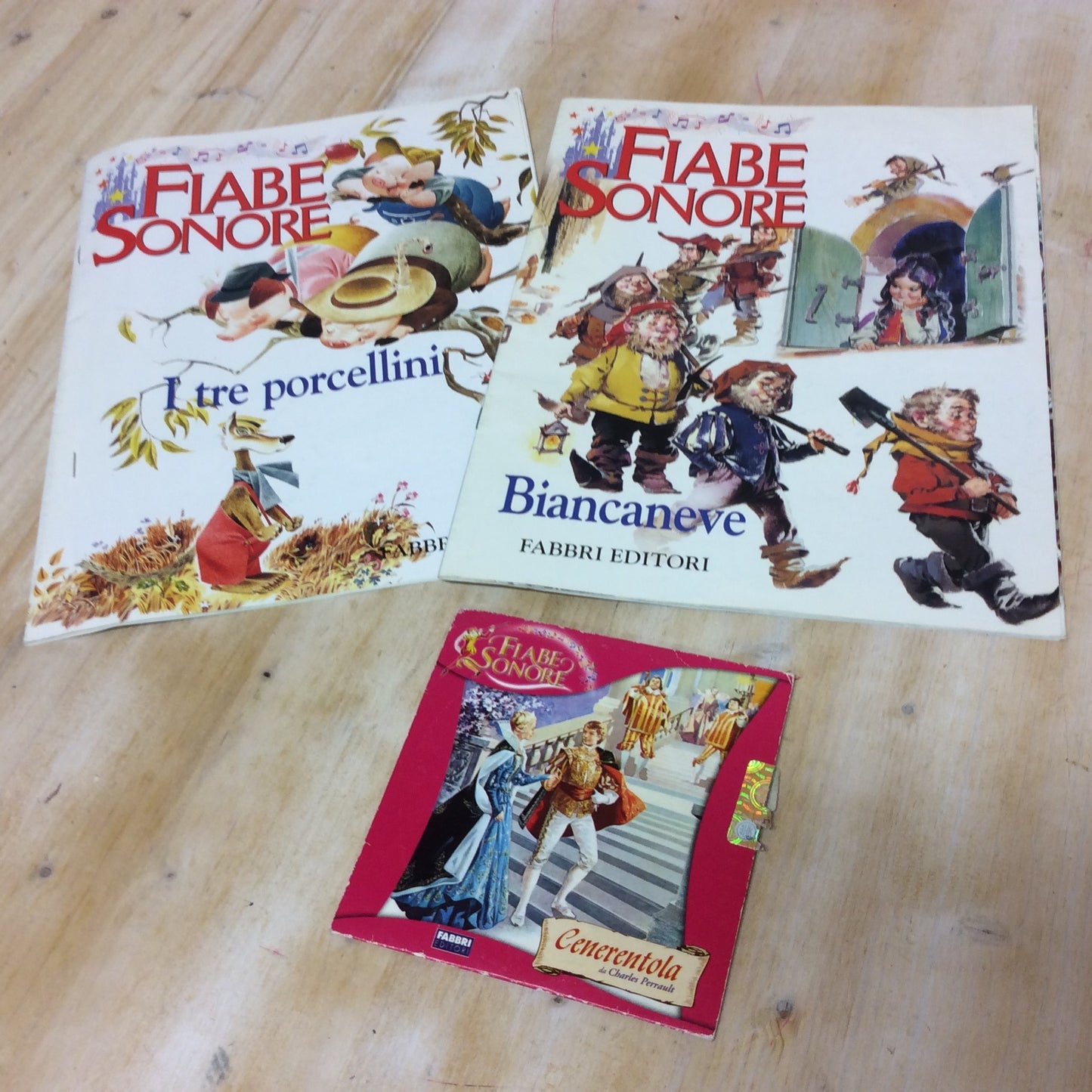 Libro - Rivista fascicolo - Fiabe sonore Biancaneve Tre porcellini +