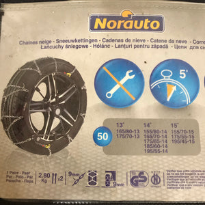 Snow chains for cars NORAUTO 9 mm group 50 size