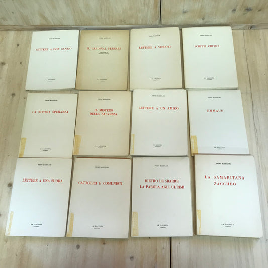 Lotto libri PRIMO MAZZOLARI 12 volumi edizione La Locusta 1974