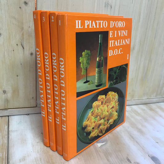 Lotto libri Il piatto d’oro e i vini italiani - 4 volumi Di Marco 1988
