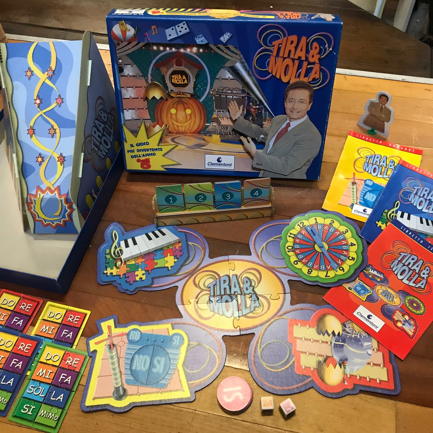 Gioco in scatola TIRA & MOLLA Clementoni canale 5 e Bonolis 1997 completo